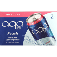 Peach Flavoured Sparkling Water (6 x 330ml)