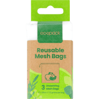 Reusable Mesh Bags 27x33cm (3pk)