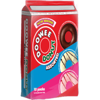 Assorted Choco White-Choco Strawberry Donut (10 x 42g)