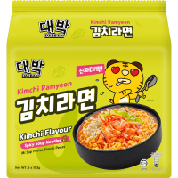 Korean Classic Ramyeon Kimchi Noodles (5 x 103g)