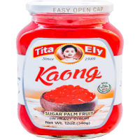 Kaong Sugar Palm Fruit Red in Heavy Syrup (340g)