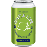 Simple Life Non Alcoholic Tropical Hops Sparkling Hop Water (6 x 330ml)