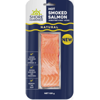 Natural Hot Smoked Salmon (125g)