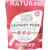 Organic Rose Geranium & Lemon Laundry Pods (18pk)