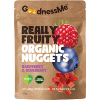 Really Fruity Raspberry & Blueberry Organic Nuggets Fruit Snack (50g)