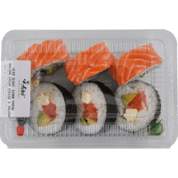 Jumbo Fresh Salmon Cream Cheese Sushi (6pk)
