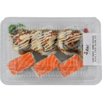 Jumbo Chicken & Fresh Salmon Avocado Sushi (6pk)