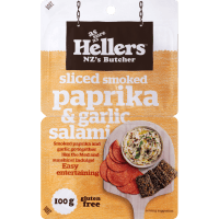 Sliced Smoked Garlic & Paprika Salami (100g)