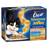 Adult Sensations Jellies Fish Selection Jelly Wet Cat Food Pouch (12 x 85g)