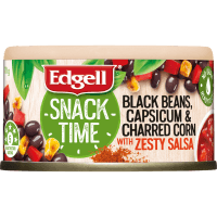 Snack Time Black Beans Capsicum & Charred Corn With Zesty Salsa (70g)