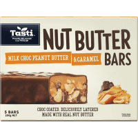 Milk Choc Peanut Butter & Caramel Nut Butter Bars (5 x 40g)