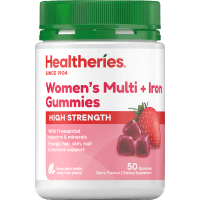 Women's Multi + Iron Berry Flavour Gummies (50pk)
