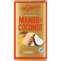 Mango & Coconut 24% Cocoa Caramelised White Chocolate Block (250g)