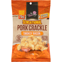 Sensational Smokey Bacon Pork Crackle (75g)
