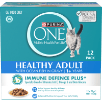 Healthy Adult with Ocean Fish in Gravy Wet Cat Food Pouch (12 x 70g)