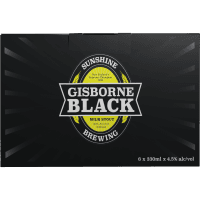 Gisborne Black Milk Stout (6 x 330ml)