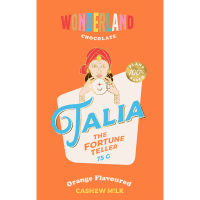 Talia The Fortune Teller Orange Flavoured Chocolate Block (75g)