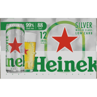 Silver Low Carb Lager Cans (12 x 330ml)