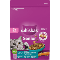 Tuna & Sardine Flavours 7+ Adult Dry Cat Food (800g)