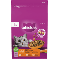 Chicken & Rabbit Flavours 1+ Adult Dry Cat Food (3kg)