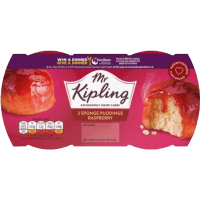 Raspberry Sponge Puddings (2 x 54g)