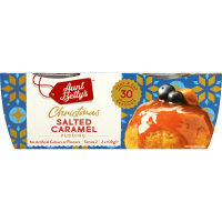 Christmas Salted Caramel Puddings (2 x 100g)