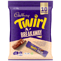 Twirl Breakaway Dairy Milk Chocolate Sharepack (120g)