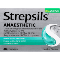 Menthol Flavour Anaesthetic Lozenges (48pk)