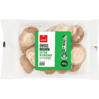 Swiss Brown Button Mushrooms (400g)
