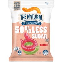 50% Less Sugar Snakes (130g)