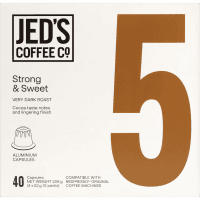 5 Strong & Sweet Coffee Capsules (40pk)