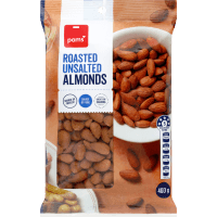 Roasted Unsalted Almonds (400g)