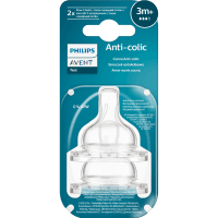Anti-Colic Medium Flow Teats 3+ Months (2pk)