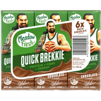 Quick Brekkie Chocolate Flavour UHT Milk (6 x 250ml)