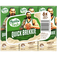 Quick Brekkie Vanilla Flavour UHT Milk (6 X 250ml)