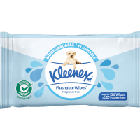 Fragrance Free Wet Tissues Flushable Wipes (36pk)