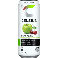 Green Apple Cherry Flavour Sparkling Energy Drink (330ml)