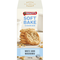 White Choc Macadamia Soft Bake Cookies (150g)