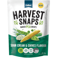 Harvest Snaps Sour Cream & Chives Baked Pea Crisps (120g)