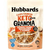 Crispy Crunchy Keto Manuka Honey Macadamia & Cashew Granola (350g)