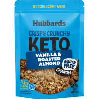 Crispy Crunchy Keto Vanilla & Roasted Almond Granola (350g)