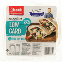 Premium Low Carb Pita Breads (4pk)