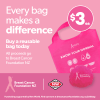 Breast Cancer Foundation NZ Reusable Bag (1pk)