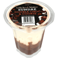 Double Choc & Cookie Sundae (110g)