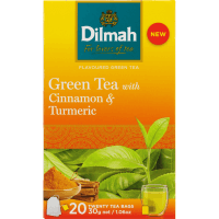 Dilmah Green Teabags Cinnamon & Turmeric 20s 30g (20pk)