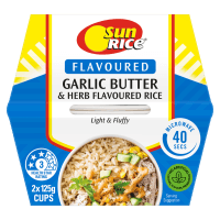 Garlic Butter & Herb Flavoured Rice Cups (2 x 125g)