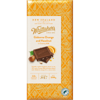 Gisborne Orange and Hazelnut Milk Chocolate Block (100g)
