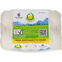Family Farms Grade 7 Large Cage Free Eggs (6pk)