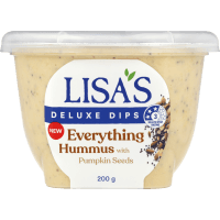 Deluxe Dips Everything Hummus with Sesame Poppy Seeds (200g)