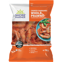 Cooked Vannamei Whole Prawns (700g)